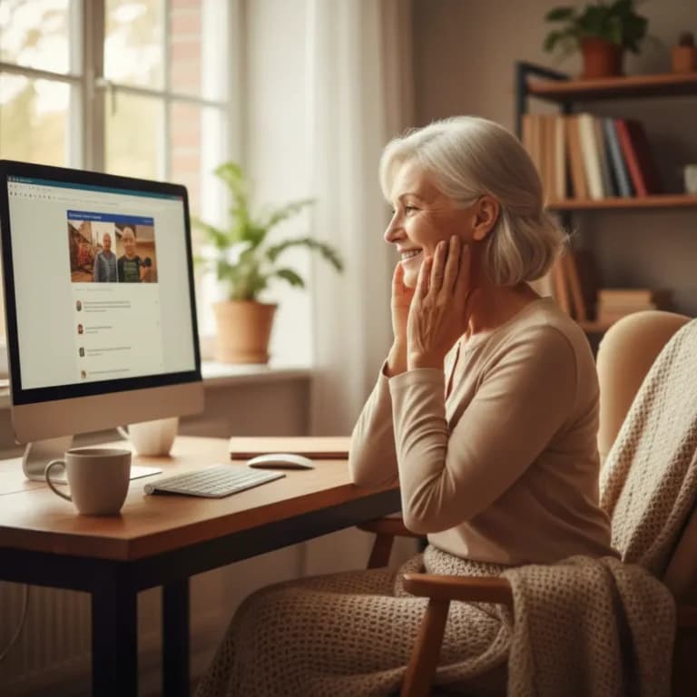 Senior heureuse dépannage